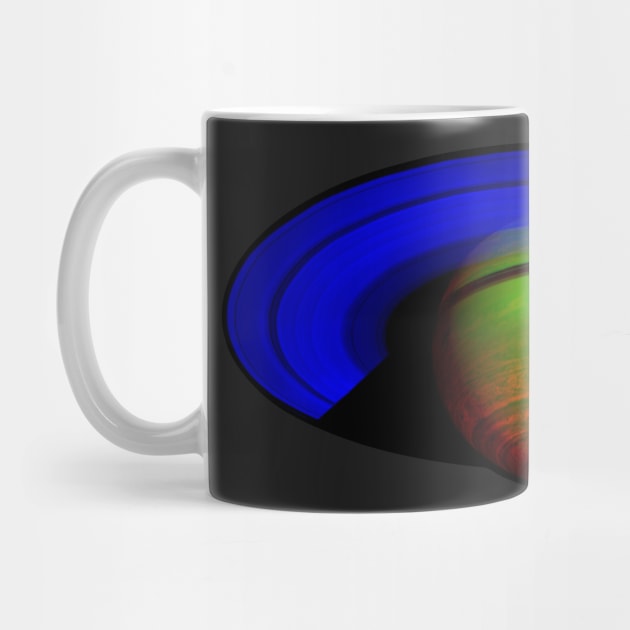 Saturn in Blue and Green by spacerobot